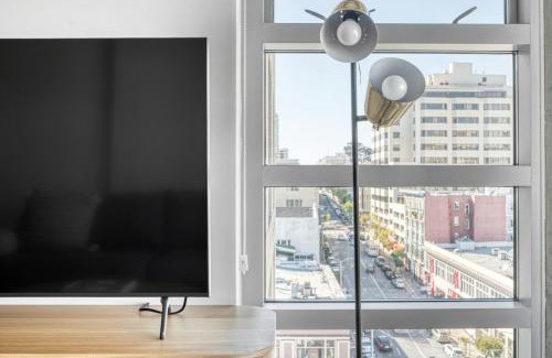 Downtown San Francisco Apartamento | Lower Nob Hill 2BR w Gym Roof nr bars SFO-691