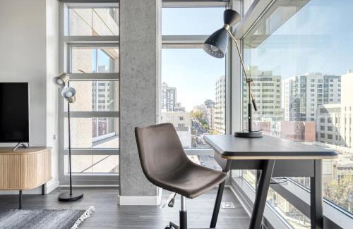 Downtown San Francisco Apartamento | Lower Nob Hill 2BR w Gym Roof nr bars SFO-691