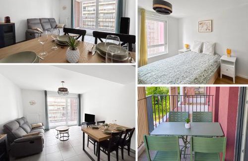 Nouvelle Ville Apartamento | Lumineux, terrasse cosy et parking privé inclus