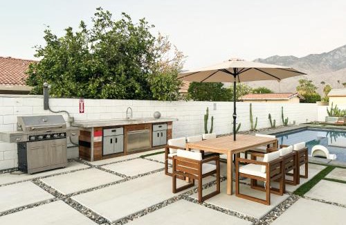 Palm Springs Villa | Luminous Villa with pool, bbq and mountain views