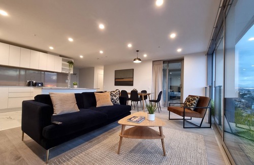 Auckland Central Business District Apartamento | Luxe Apt w Harbour-Sunset Views -Parking