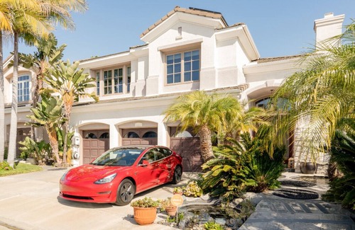 San Diego Casa | Luxe family home w/ 116 inch theatre, near beach w/ private yard & EV chargers
