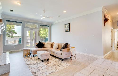 Granbury Casa | Luxe Lakefront Home with Hot Tub, Dock and Fire Pit