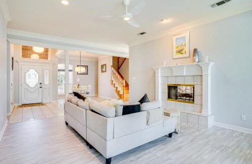 Granbury Casa | Luxe Lakefront Home with Hot Tub, Dock and Fire Pit