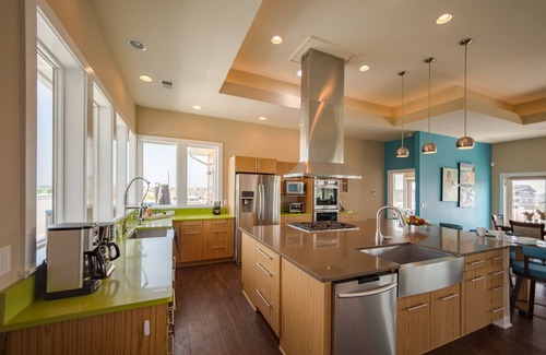 Hatteras Casa | Luxe, ocean- & sound-view home with private pool, hot tub, decks & game room