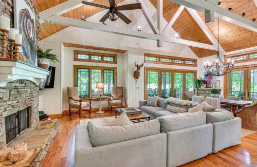 Cullowhee Casa | Luxe Trillium Home with Fire Pit, 5 Mi to Cashiers
