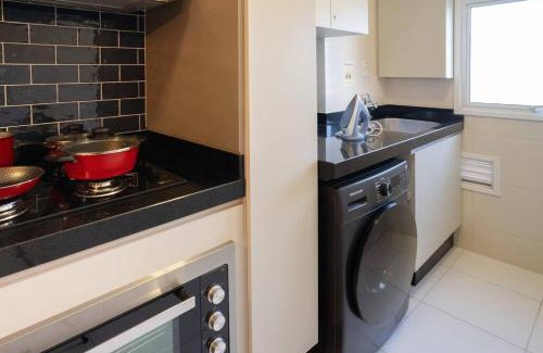Gleba Fazenda Palhano Apartamento | Luxo na Gleba com ar na sala e quarto, lava e seca e academia