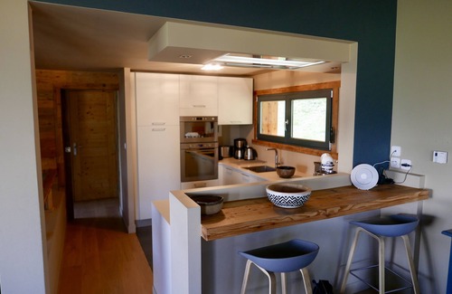 Aime Chalet De Esquí | Lujoso chalet reformado (250m2, 4 *) al pie de las pistas de La Plagne, magnífica vista.