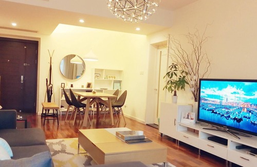 Downtown Beijing Condominio | Lujoso 2bd moderno en <3 de CBD