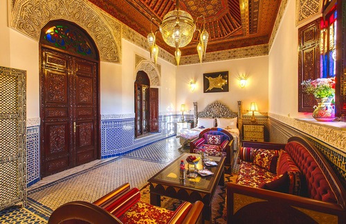 El Mokhifa Condominio | Lujosa habitación en el Riad Fes Maya.