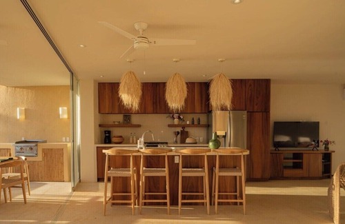 Barra de Potosi Condominio | Luxurious tropical villa facing the beach