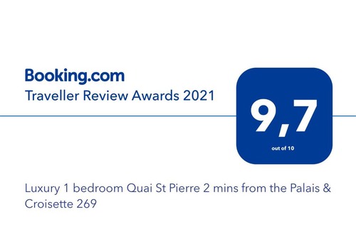 Le Suquet Apartamento | Luxury 1 bedroom Quai St Pierre 2 mins from the Palais & Croisette 269