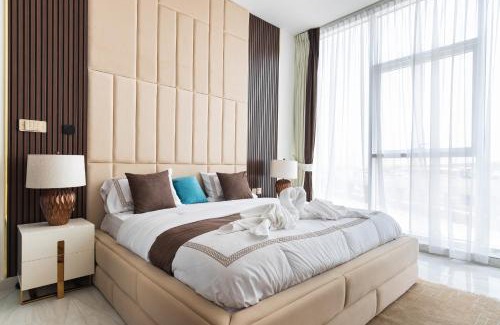 Jumeirah Village Circle Apartamento | Luxury 3Br Apts with Private Pool in Gemz by Simply Comfort