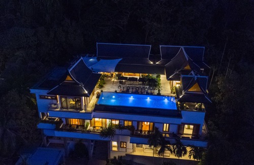 Cherngtalay Villa | Thai Hilltop Paradise - Villa de lujo de 10 dormitorios con impresionantes vistas al mar