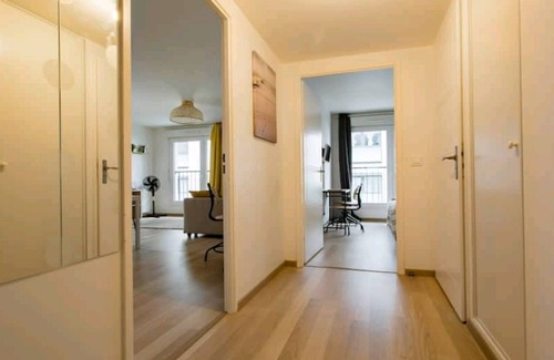 Bois-Colombes Apartamento | Bois-Colombes-Apartamento-Confortable-Baño con bañera-Balcón