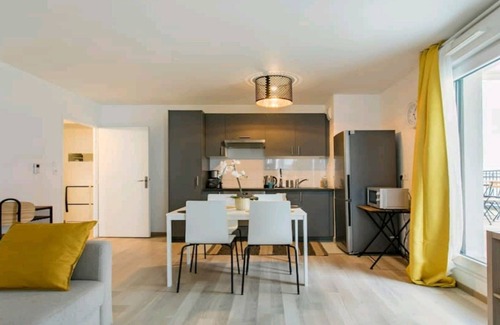 Bois-Colombes Apartamento | Bois-Colombes-Apartamento-Confortable-Baño con bañera-Balcón