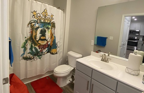 Northeast Raleigh Apartamento | Luxury Apartment Triangle Town Center King Bed
