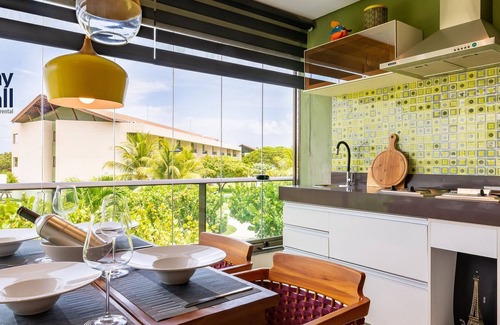 Praia dos Carneiros Condominio | Paraíso junto al Mar: Apt Design 5 personas, Terraza Gourmet-Carneiros Beach Resort con Piscina y Gimnasio-SH057