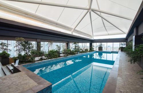 Lomas de Santa Fe Apartamento | Luxury Bauhaus Nest Pool Gym Park Restaurant