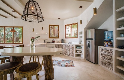 Zona Hotelera Casa | 5BR Beachfront Zorba Villa - ¡Villa espaciosa junto a la playa directamente en la playa de Tulum!