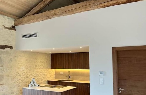 Saint-Creac Cabaña | Gîte L'Etable -Gîte-De Lujo-Terraza-Baño para personas con movilidad reducida