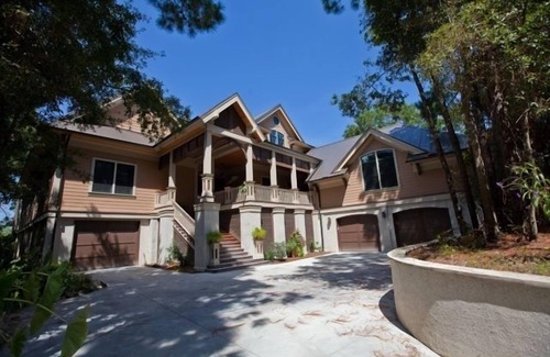 Folly Beach Casa | Luxury Estate. Aislado Folly Beach Home con Infinity Pool!