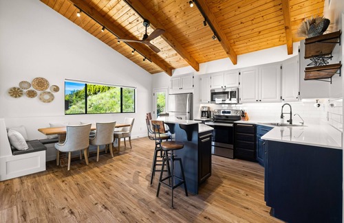Santa Barbara Cabaña | Luxury Farmhouse Cottage with Ocean & Island Views, Spa, Fire Pit & Hammocks