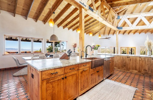 Chupadero Casa | Luxury Home with Detached Casita & Stunning Panoramic Views of the Mountains.