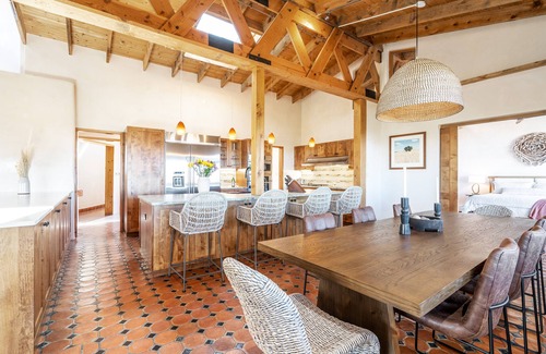 Chupadero Casa | Luxury Home with Detached Casita & Stunning Panoramic Views of the Mountains.