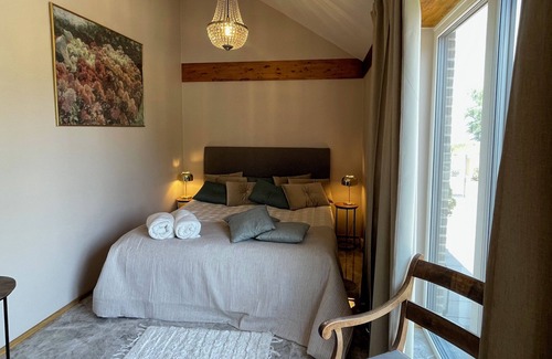 Strøby Ladeplads Cabaña | Luxury house directly to the sea, high comfort, SPA, SUP, close to CPH and Malmö