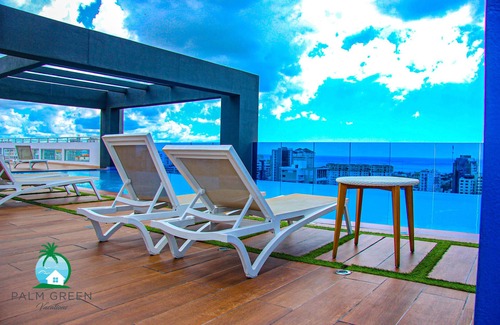Downtown Santo Domingo Apartamento | Luxury in NACO 2BR W/ swimming pool +WIFI+GYM 4PX