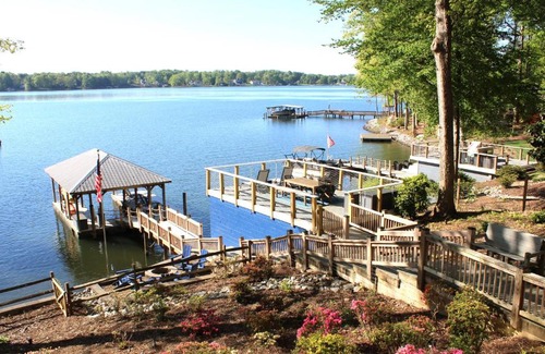 Terrell Casa | Luxury lakefront house with large private dock, game room, hot tub, water toys and more on Lake Norman