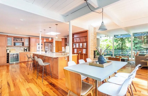 Redwood City Villa | Luxury Mid-Century Modern Home w/ XL Deck