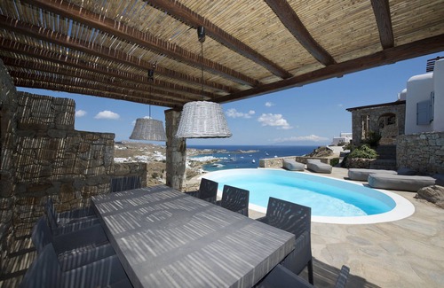 Psarou Villa | Villa de lujo en Mykonos | 4 Dormitorios | Villa Ammonite | Interior bien amueblado