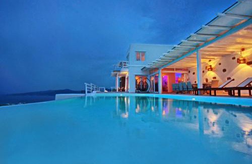 Fanari Villa | Luxury Mykonos Villa Aegean Blue Villa Private Pool Kastro