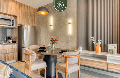 Cuauhtemoc Apartamento | Luxury Studio - Revolution Monument View - Gym