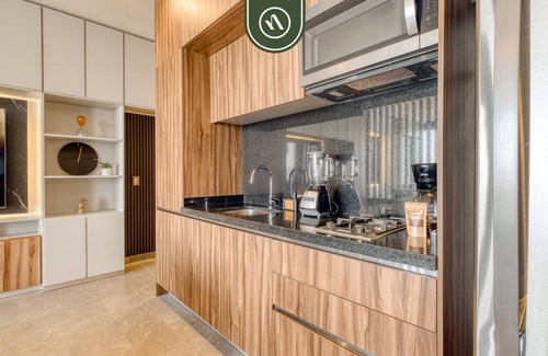 Cuauhtemoc Apartamento | Luxury Studio - Revolution Monument View - Gym