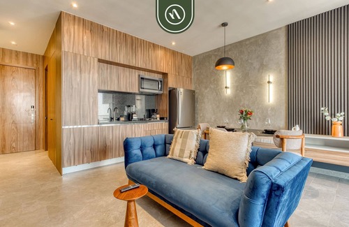 Cuauhtemoc Apartamento | Luxury Studio - Revolution Monument View - Gym