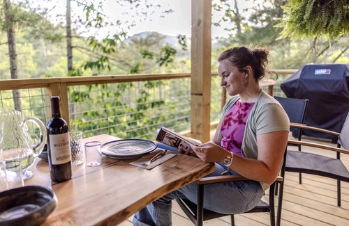 Zirconia Cabina | Luxury Tree Tent in Tuxedo Falls Resort with Private Waterfalls & Hiking
