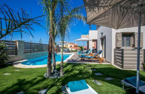 Agia Marina Villa | Luxury Villa Crete Villa Marina Mare 3 Bedroom Private Pool Sauna Chania