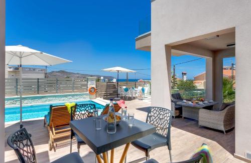 Agia Marina Villa | Luxury Villa Crete Villa Marina Mare 3 Bedroom Private Pool Sauna Chania