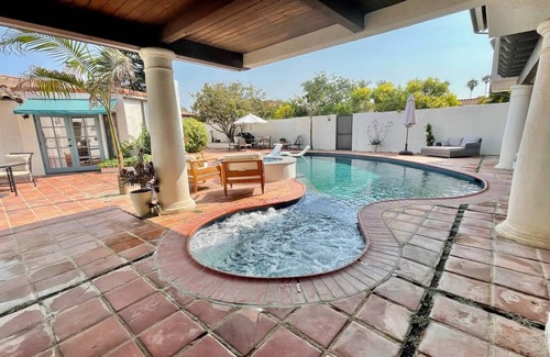 Santa Barbara Casa | Luxury Villa w/ Saltwater Pool/Spa and Private Beach Access