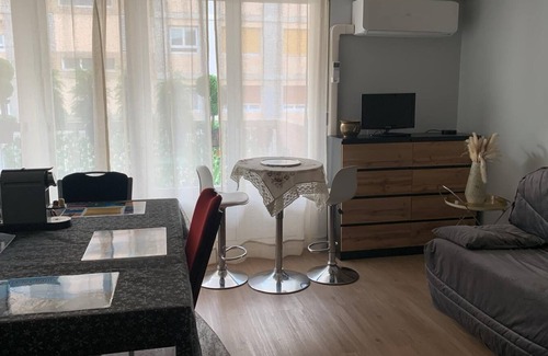 Aix-les-Bains City Center Apartamento | LX136 Studio cosy avec balcon & montagne - Central
