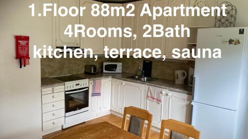 Mantyharju Apartamento | Mäntyharju keskus, yksityishuoneita keittiöllä tai koko 88m2 asunto