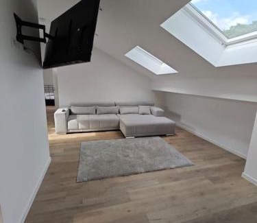 Hutschenhausen Apartamento | Möbilierte Dachgeschosswohnung