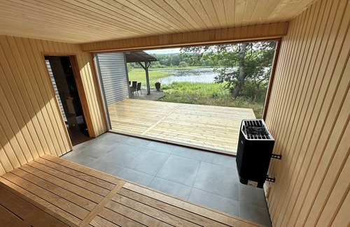 Drakabygget Casa | Casa magnífica con vistas panorámicas al lago y sauna con vista