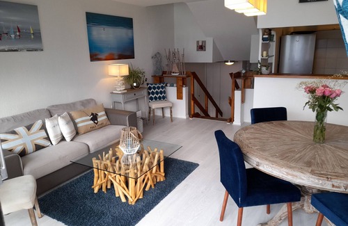 Deauville Apartamento | MARINA DEAUVILLE Triplex de 2 a 4 pers. Vista al mar y estanque. Wifi, TV HD