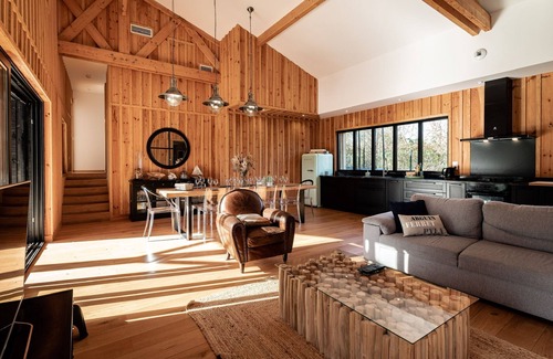 Biscarrosse Casa | Magnificent wooden Villa Golf Biscarrosse with swimming pool