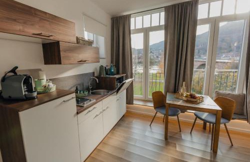 Miltenberg Apartamento | MAINTERRASSE Boardinghouse am Fluss klimatisierte Apartments mit 80qm Terrasse