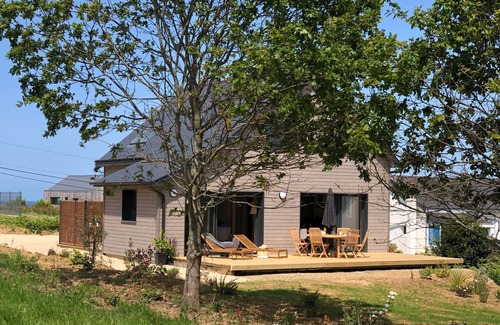 Tredrez-Locquemeau Casa | Maison Bois vue mer